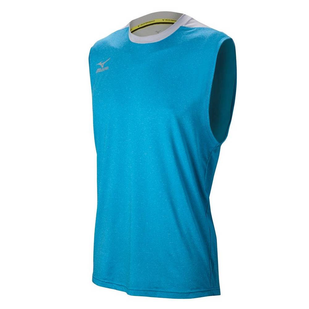 Panske Dresy Mizuno Cutoff Modre/Strieborne Vypredaj VNPK73298